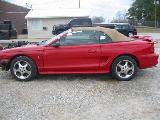 94-98 Ford Mustang Convertible
 5 Manual - Red thumbnail 2