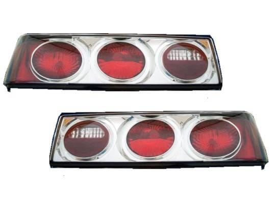 1987-1993 Chrome Housing Tail Lights 2pc Set