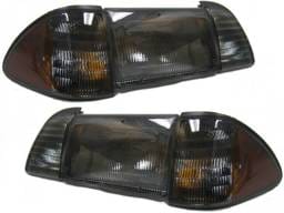 1987-1993 Smoke 6pc Headlight *NEW*
