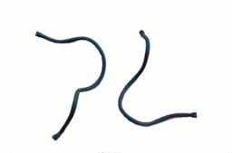 1987-1993 Mustang 5.0L Rubber Lines from Metal Lines to Tank (Pair)