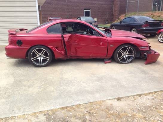 1995 Ford Mustang GT 5.0L Auto Red thumbnail 2