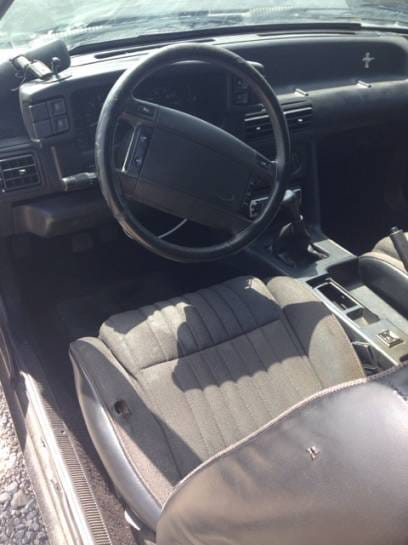 1992 Ford Mustang LX Black thumbnail 5