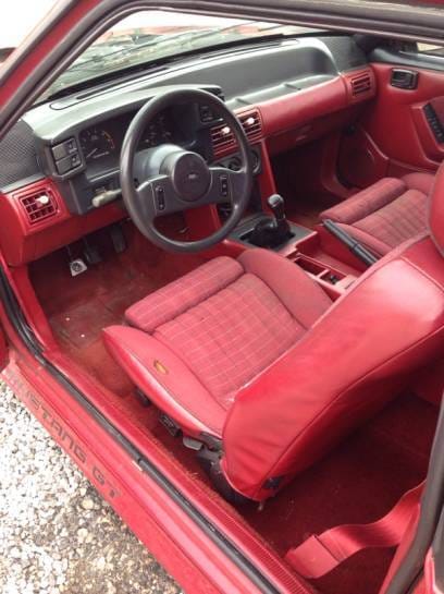1988 Ford Mustang GT Red  thumbnail 5