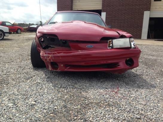 1988 Ford Mustang GT Red  thumbnail 4