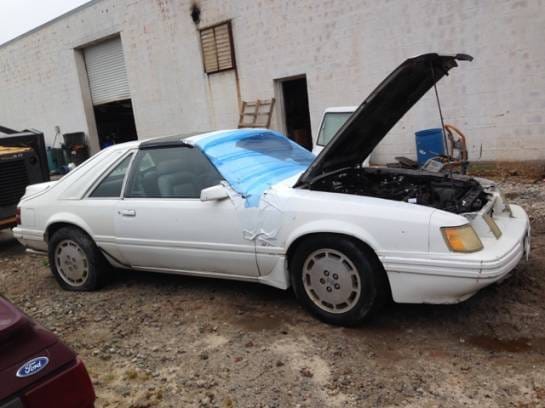 1985 Ford Mustang T-Top White thumbnail 2