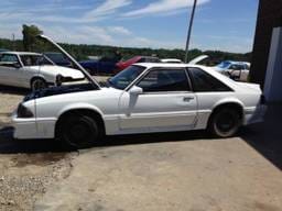 1989 Ford Mustang GT White