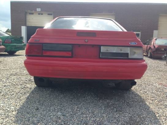 1992 Ford Mustang LX Red thumbnail 3