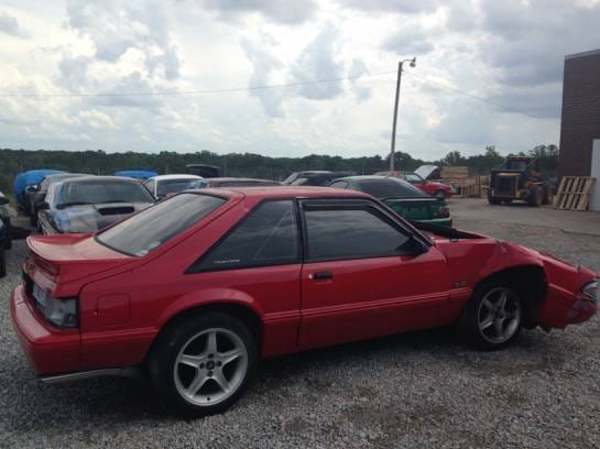 1992 Ford Mustang LX Red thumbnail 2