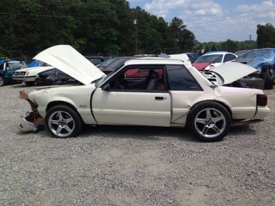 1989 Ford Mustang White
