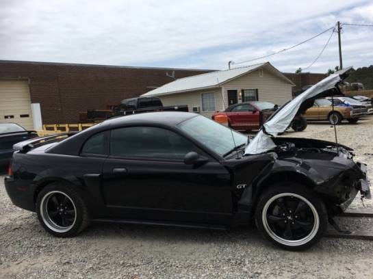 2002 Ford Mustang GT Black  thumbnail 3