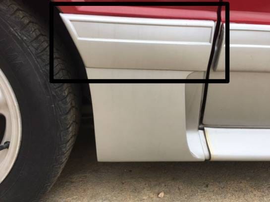 1987-1993 GT Right Side Quarter Molding