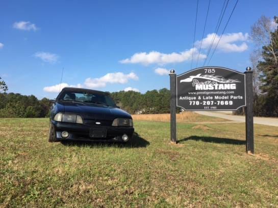 1987 Ford Mustang Black Convertible