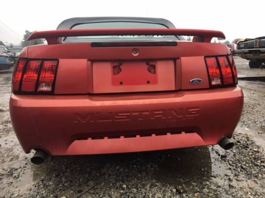 2001 Ford Mustang Red Convertible  thumbnail 3