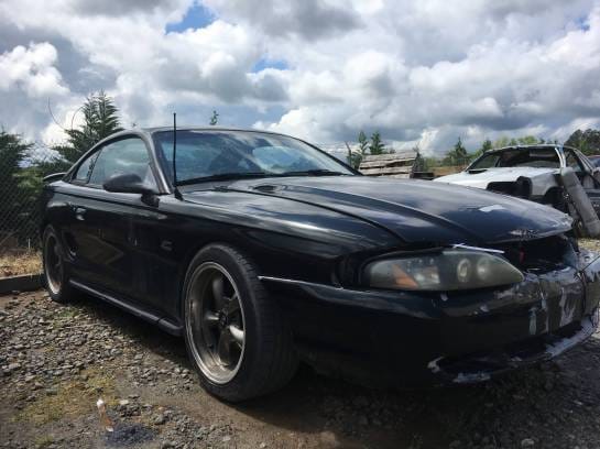 1995 Ford Mustang, 5.0L V8, Manual Transmission, Black/Gray