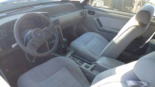 1988 Ford Mustang LX - blue convertible thumbnail 2