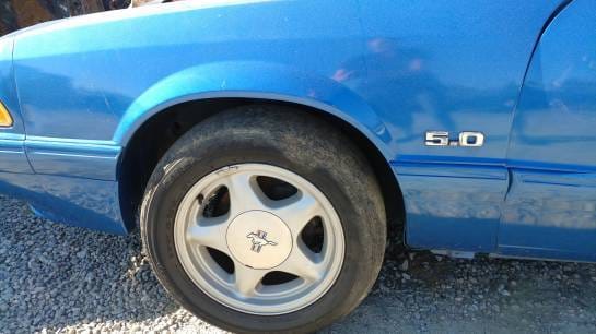 1988 Ford Mustang LX - blue convertible thumbnail 4