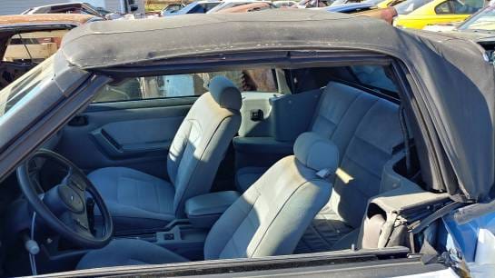 1988 Ford Mustang LX - blue convertible thumbnail 5