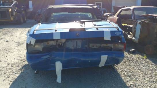 1988 Ford Mustang LX - blue convertible thumbnail 6