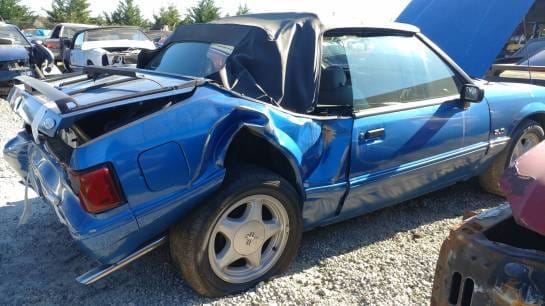 1988 Ford Mustang LX - blue convertible thumbnail 7