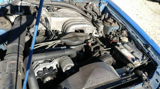 1988 Ford Mustang LX - blue convertible thumbnail 8