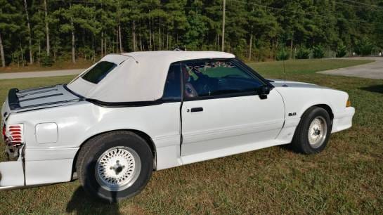 1988 Ford Mustang GT - White Convertible  thumbnail 10