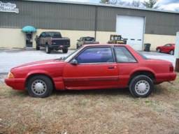 1990 Ford Mustang 4-Cyl Automatic - Red