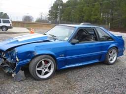 1990 Ford Mustang 5.0 HO T-5 Five Speed - Blue & Silver