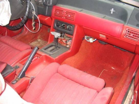 87-93 Ford Mustang Convertible 5 Automatic - Red thumbnail 2