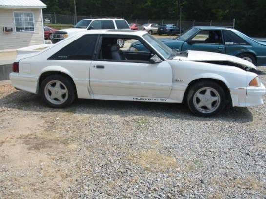 87-93 Ford Mustang Hatchback 5 Manual - White thumbnail 3