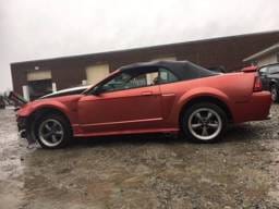 2001 Ford Mustang Red Convertible 
