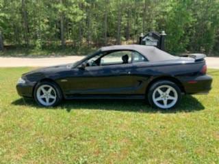 1996 FORD MUSTANG GT CONVERTIBLE- BLACK thumbnail 2